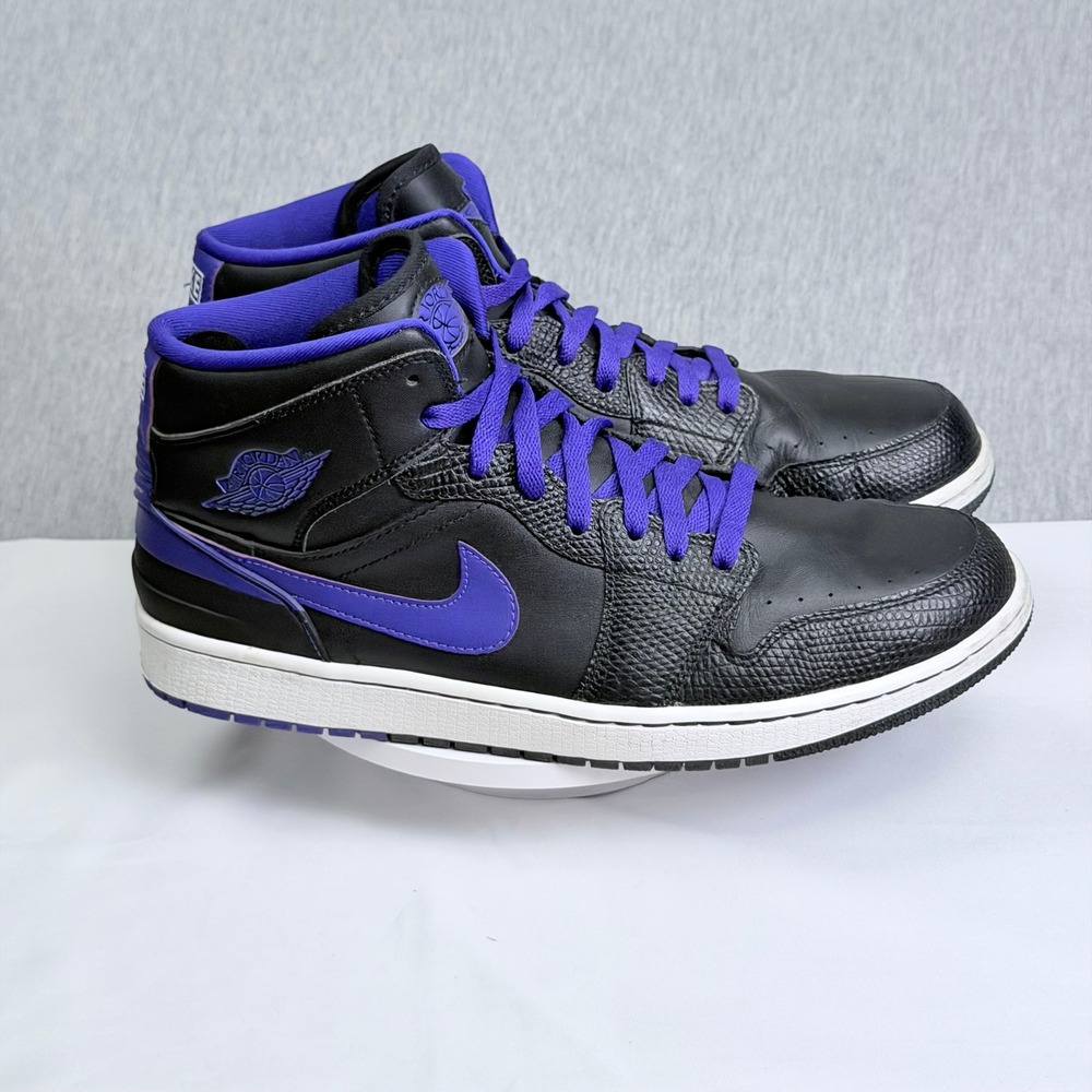 Nike Air Jordan 1 Retro 86 Dark Concord Black Purple 644490-014 Mens Size 12 - Picture 2 of 11